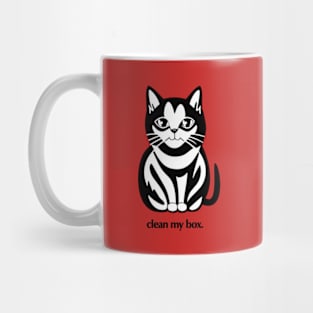 Cat - clean my box Mug